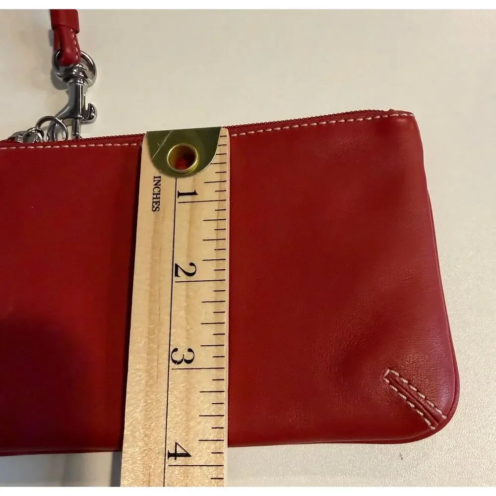 EUC Coach Wristlet in Red